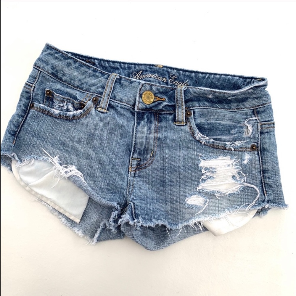 American Eagle Distressed Denim Shorts